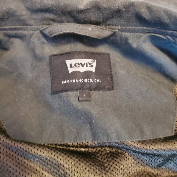 Levi’s X Halley Stevensons of Scotland: Tin Cloth Chore Coat in Evergreen - Picture 7 of 9